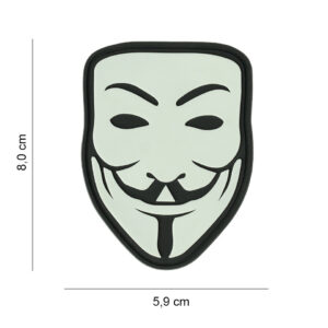 Embleem 3D PVC Anonymous glow in the dark #20049