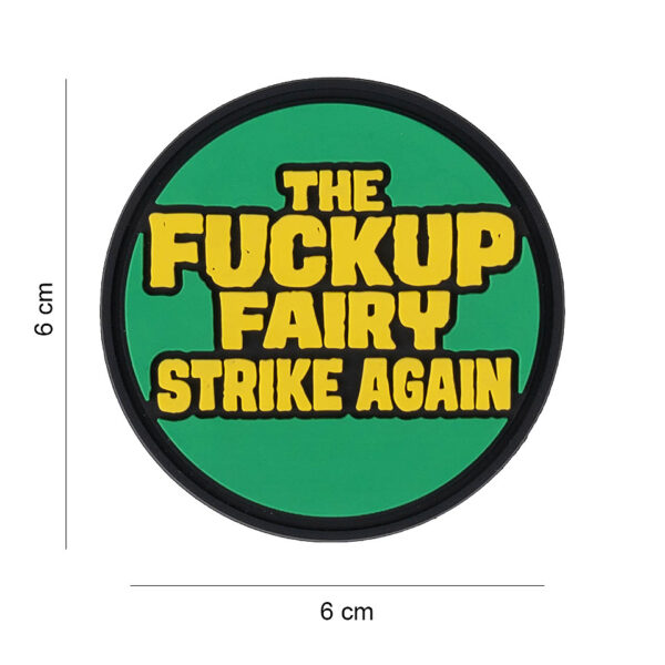 444190 7607 99 01 <p>Ontdek het unieke Embleem 3D PVC 'The Fuckup Fairy Strike Again' #6083, perfect voor het personaliseren van jouw militaire en outdoor gear. Dit embleem is voorzien van een praktische klittenband aan de achterzijde, waardoor het eenvoudig op verschillende stoffen kan worden bevestigd. Voeg een speelse touch toe aan je uitrusting met dit opvallende en duurzame embleem.</p>