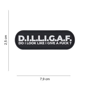 Embleem 3D PVC D.I.L.L.I.G.A.F. #6068