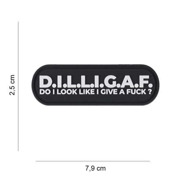 444190 7611 99 01 <p>Ontdek het unieke 3D PVC embleem D.I.L.L.I.G.A.F. #6068, perfect voor de echte outdoorliefhebber. Dit embleem is uitgerust met een handige klittenband aan de achterzijde, waardoor het eenvoudig te bevestigen is op kleding, tassen of andere uitrusting. Met zijn stoere uitstraling en hoogwaardige afwerking voegt dit embleem een persoonlijke touch toe aan jouw militaire en outdoor gear.</p>