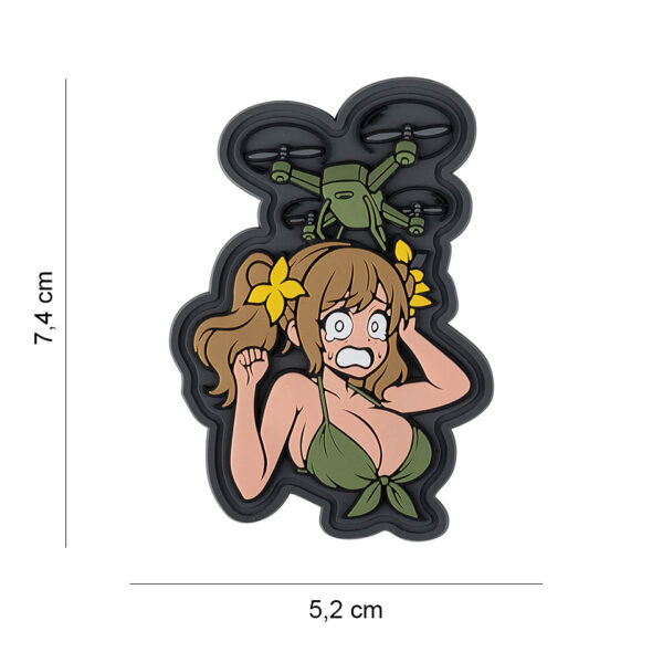 444190 7643 99 01 <p>Ontdek het unieke Embleem 3D PVC Oops girl with Drone #8012, perfect voor het personaliseren van je uitrusting. Dit hoogwaardige embleem is voorzien van een stevige klittenband aan de achterzijde, waardoor het eenvoudig te bevestigen is op kleding, tassen of andere accessoires. Met zijn opvallende ontwerp is dit embleem niet alleen functioneel, maar ook een echte blikvanger voor elke outdoor- en militaire liefhebber.</p>