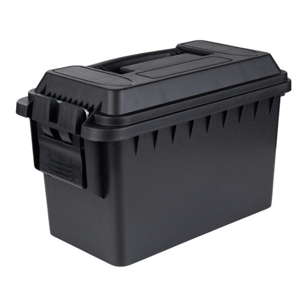 465202 13 01 1 <p>De Plastic Munitie Box .50 Cal is de ideale oplossing voor het veilig en georganiseerd opslaan van je airsoft uitrusting, munitie, visspullen, elektronica en camera accessoires. Met een veelzijdig en duurzaam ontwerp, vervaardigd uit een sterke kunststof mix, biedt deze box een stevig handvat en een deksel met afdichting voor optimale bescherming. Het stapelbare ontwerp maakt het eenvoudig om meerdere boxen te bewaren, terwijl de afmetingen van 35,6 x 19,4 x 22,4 cm perfect zijn voor elk avontuur.</p>
