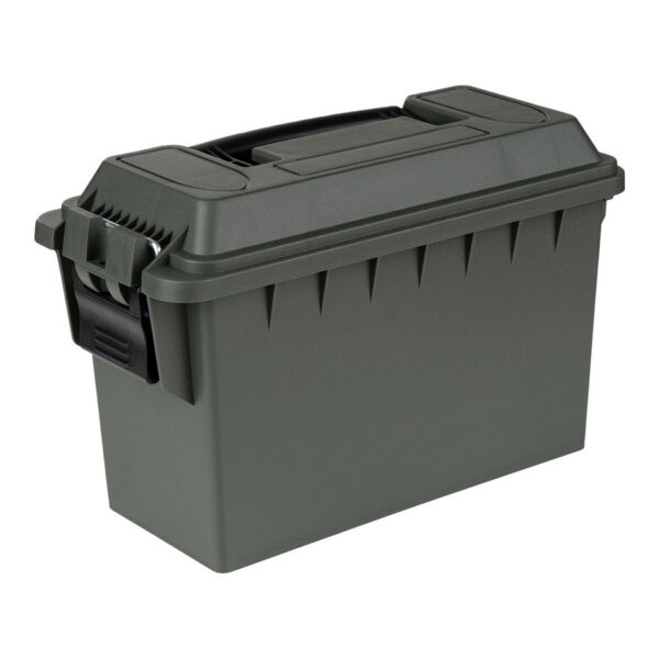 465203 11 01 1 <p>De Plastic Munitie Box .30 Cal is de ideale oplossing voor het veilig opslaan van je airsoft uitrusting, munitie, visspullen, elektronica en camera accessoires. Met een veelzijdig en duurzaam ontwerp, gemaakt van een sterke kunststof mix, biedt deze box een stevig handvat en een deksel met afdichting voor optimale bescherming. Het stapelbare ontwerp maakt het eenvoudig om je uitrusting georganiseerd en toegankelijk te houden. Met afmetingen van 29,2 cm (lengte) x 13,3 cm (breedte) x 18,4 cm (hoogte) is deze box perfect voor elke outdoor avonturier.</p>