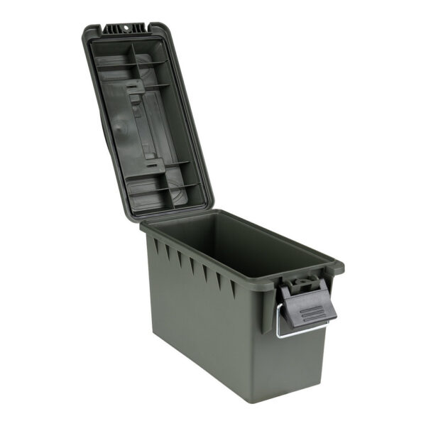 465203 11 05 1 <p>De Plastic Munitie Box .30 Cal is de ideale oplossing voor het veilig opslaan van je airsoft uitrusting, munitie, visspullen, elektronica en camera accessoires. Met een veelzijdig en duurzaam ontwerp, gemaakt van een sterke kunststof mix, biedt deze box een stevig handvat en een deksel met afdichting voor optimale bescherming. Het stapelbare ontwerp maakt het eenvoudig om je uitrusting georganiseerd en toegankelijk te houden. Met afmetingen van 29,2 cm (lengte) x 13,3 cm (breedte) x 18,4 cm (hoogte) is deze box perfect voor elke outdoor avonturier.</p>