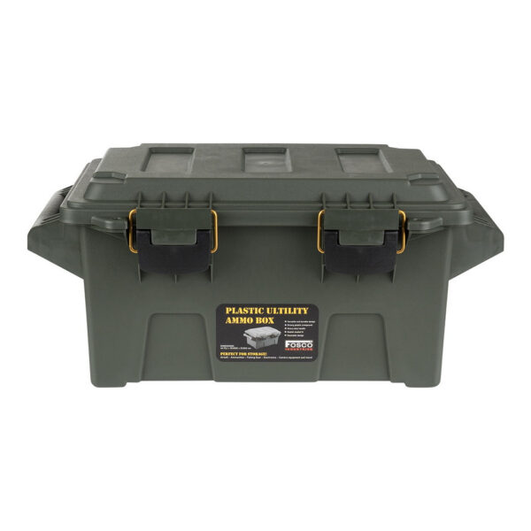 465204 11 02 1 <p>De Plastic Munitie/Utility Box Compact is de perfecte oplossing voor het veilig en georganiseerd opslaan van je airsoft uitrusting, munitie, visspullen, elektronica en camera accessoires. Met een veelzijdig en duurzaam ontwerp, gemaakt van sterke kunststof, biedt deze box een stevig handvat en een deksel met afdichting voor optimale bescherming. Dankzij het stapelbare ontwerp bespaar je ruimte en blijft alles netjes op orde. Afmetingen: 46,7 cm lang, 30,8 cm breed en 21,0 cm hoog.</p>