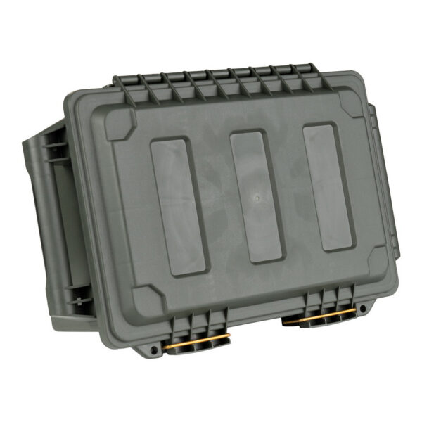 465204 11 07 1 <p>De Plastic Munitie/Utility Box Compact is de perfecte oplossing voor het veilig en georganiseerd opslaan van je airsoft uitrusting, munitie, visspullen, elektronica en camera accessoires. Met een veelzijdig en duurzaam ontwerp, gemaakt van sterke kunststof, biedt deze box een stevig handvat en een deksel met afdichting voor optimale bescherming. Dankzij het stapelbare ontwerp bespaar je ruimte en blijft alles netjes op orde. Afmetingen: 46,7 cm lang, 30,8 cm breed en 21,0 cm hoog.</p>