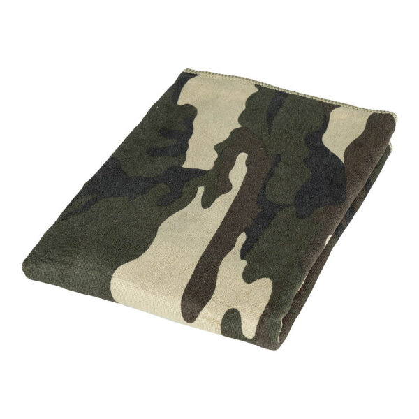 469023 51 01 De Handdoek microvezel camouflage van 120 x 60 cm is de perfecte metgezel voor al je outdooractiviteiten, sport en reizen. Gemaakt van lichtgewicht microvezel, bestaande uit 80% polyester en 20% polyamide, is deze handdoek sneldrogend en zeer absorberend. Dankzij het compacte formaat en de meegeleverde flexibele opbergcase met ritssluiting, neem je hem gemakkelijk overal mee naartoe. Ideaal voor een hygiënische en handige oplossing na een workout of een dag in de natuur.